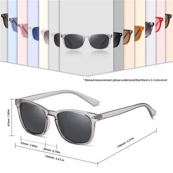 AOFLY Kvadratnih sončna Očala Ženski Polarizirana Ultralahkih TR90 Prilagodljiv Okvir Moda Stranka Vožnje Črna sončna Očala Moški UV400