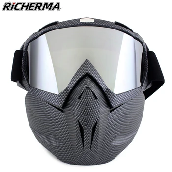 Zaščitna maska za Obraz Taktično Masko Anti-glare Dihanje Motorna Maska Dustproof Windproof Motokros Masko za Kawasaki ktm