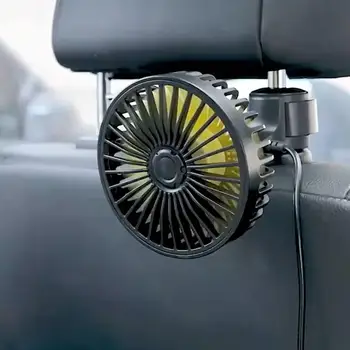 Električni Avto Ventilator za Rear Seat Portable Avto zadnjem Sedežu Ventilator s 3 nastavljiva Hitrost Vetra Avto Hladilni Ventilator za SUV RV Vozil