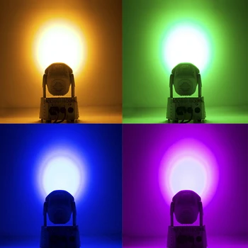 LED 7x12W/18W RGBW Gibljive Glave Razsvetljavo Napredno DJ Led Pranje Mini 14 Kanalov Quad z Napredno