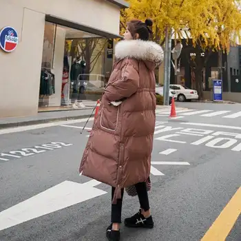 2020 žensk toplo jakno korejski svoboden zgosti črni bombaž, oblazinjeni suknjič Novo Leto je za ženske plašč Parka Femme Hiver