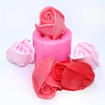 3D Rose Plesni DIY Fondat Mousse Torta Plesni Sveča Plesni Suho Pez Plesni Milo Plesni