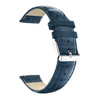20 mm Usnje Watchband Trak s Kovinske Sponke Za Xiaomi Huami Amazfit Bip MALO Lite Mladi Pametno Gledati Nosljivi Zapestja