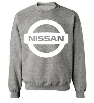 Nova Moda Bombaž Moški Puloverji s kapuco Avto Nissan Logotip Tiskanja Runo O-Vratu puloverju Sweatshirts HipHop Harajuku Ulične Moških Oblačil