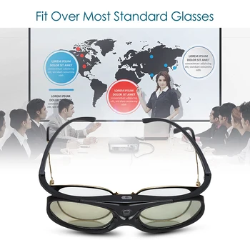 BOBLOV 3D Aktivnega Zaklopa Steklo Za Vse DLP Projektor 96Hz/144Hz USB Polnilne za Domači Kino Za BenQ Dell Acer Pametna Očala