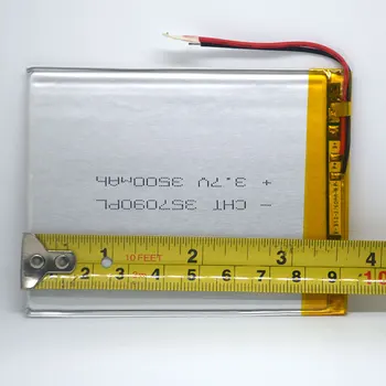 Baterijski Paket 2 Žice 3,7 v 3500mah 7 Palčni Tableta Univerzalno Litij-Polimer Baterija za DEXP Ursus KX270 +Orodje Izvijač