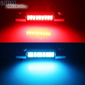 10pcs Xenon Bela 12V 9-SMD 29mm 6614 LED Zamenjava Žarnice Za Avto SUV Tovornjak Sunvisor Obrne Nečimrnosti Ogledalo Sveti Rdeče Modra