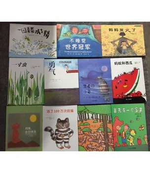 6pcs/veliko vroče prodaje Kitajski fotoreportažo knjigo na stotine vrst klasične David hodijo v šolo, The very Hungry CATERPILLAR mehko pokrov