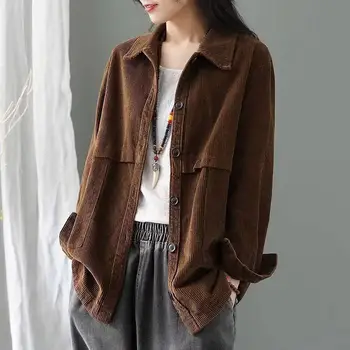 Velvet jakna ženske 2020 spomladi in jeseni novi korejski retro črtasto jakno priložnostne jopico ohlapne kratke jakna