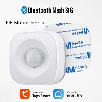 Tuya Smart Bluetooth Očesa SIG PIR Senzor Gibanja Brezžični Infrardeči Detektor Home Security Protivlomni Alarm, Daljinski upravljalnik APP