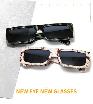 Nove luksuzne blagovne znamke ozko strani kvadratku moška sončna očala moda božansko osebnost barve ženska sončna očala Oculos De Sol