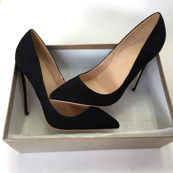 2018 modni črno barvo pete, črpalke čevlji konicami prstov klasike urad ženske čevlje OL Shalllow črpalke PU usnja ženske črpalke