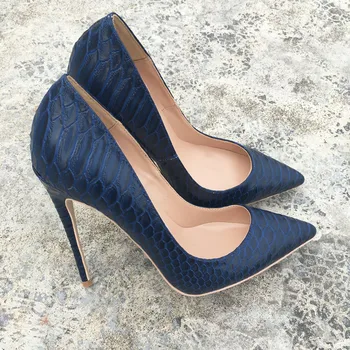 Modra 12 cm visoke pete stiletto plitvo konicami prstov eno seksi čevlji stranka nočni klub ženske čevlje YG029 ROVICIYA
