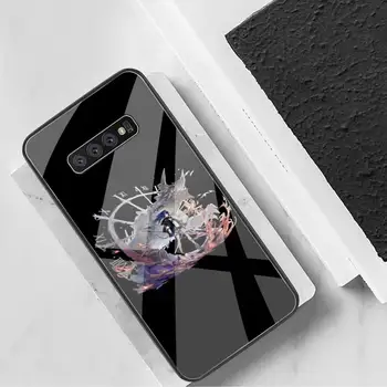 YJZFDYRM Mobilne igre Arknights črn Telefon Primeru Trup Kaljeno Steklo Za Samsung S20 Plus S7 S8 S9 S10 Plus Opomba 8 9 10 Plus