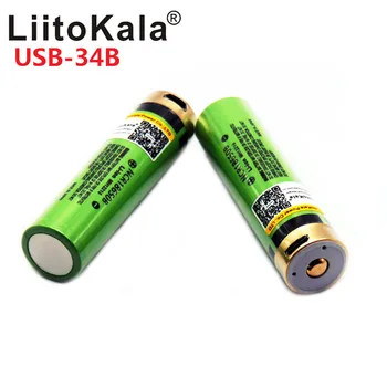Vroče LiitoKala USB 3,7 V 18650 3400mAh Li-ion USB Baterija za ponovno Polnjenje Z Indikatorska Lučka LED DC-Polnjenje