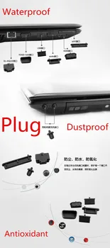 Nepremočljiva Dustproof Laptop Črn Silikonski čep vrata, pokrov Za MSI GE63 GE63VR GE73 GE73VR GP63 GL63 GS65 GE75 GP75