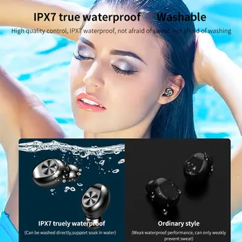 F9 TWS Brezžične Bluetooth Slušalke 5.0 Dotik Slušalke Šport vodoodporna LED Zaslon Mic Airbuds Slušalke Za iPhone SE Samsung