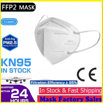 KN95 100 KOZARCEV FFP2mask Obraz Maske FFP2 Obrazne Maske Filter Maske, Maske Zaščito Maska za Prah Usta Masko Mascarillas Masko Tapabocas