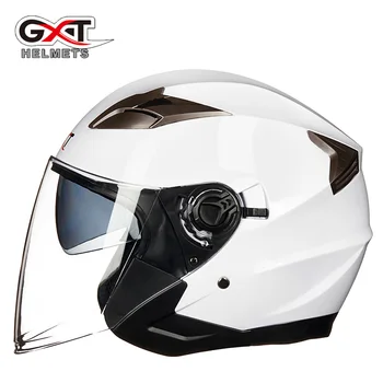 Poletje Novo GXT Dvojno Objektiv Motoristična Čelade Polovico Obraza motorno kolo Čelada električna varnostna čelada za ženske/moški Moto Čelade
