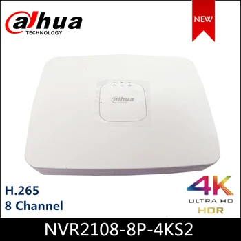 Dahua POE NVR NVR2108-8P-4KS2 8 Kanal, 1U, Smart 8PoE Lite 4K H. 265 Omrežja, Video Snemalnik
