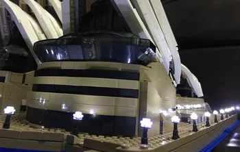 LED light up kit (samo svetloba vključen) za 10234 in 17003 Mesto Serije Sydney Opera House zidarske opeke set