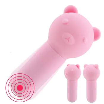 IKOKY 10 Frekvenca Klitoris Stimulator G-spot Massager Mali Medved Vibrator USB polnjenje Bullet Vibracijsko Jajce Sex Igrače za Ženske