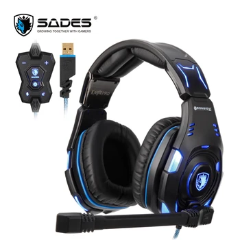 SADES Vitez Pro Profesionalni Slušalke za Gamer on-line Daljinski Slušalke BONGIOVI Avdio Hrupa Motorja preklic Slušalke