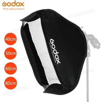 Godox 40x40cm 50x50cm 60x60cm 80x80cm Zložljive SoftBox Speedlite Bliskavica Softbox za S-vrsta Nosilec fit Bowens Elinchrom Gori