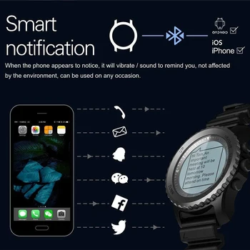 S968 Smartwatch, Moški Bluetooth Watch Pametno Gledati Podporo GPS, Zračni Tlak, Klic, Srčni utrip, Šport ura | Smart Zapestje Gledati S