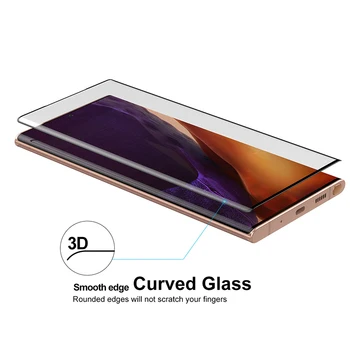 Kaljeno Steklo za Samsung Galaxy Note 20 Ultra Screen Protector Črno Obrobo Steklo za Samsung Note 20 Ultra Zaščitno folijo