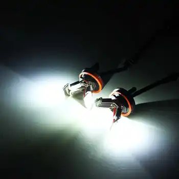 2Pcs LED Angel Eyes Halo OBROČ Svetlobe Žarnice H8 Žarnica Za BMW E82 E87 E90 E91 E92 M3 E93 E60 E61 E63 E70 X5 X6 E71 E89 Z4 6000K