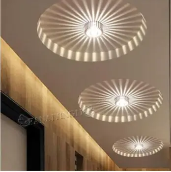 3W LED Aluminija Strop luç Spot Senci Lučka za Osvetlitev, za strop steno hodnika svetilka