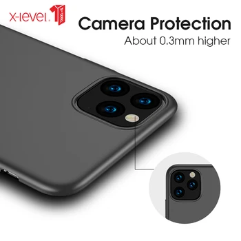 X-Ravni Svilnato TPU Primeru Telefon Za Apple iPhone 12 11 Pro X XR XS Max 7 8 Plus Ultra Tanek Zaščitni Nazaj Mat Mehka Kritje Primera