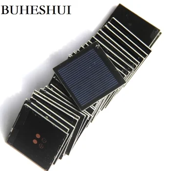 BUHESHUI ZA 0,2 W 1V 500MA Mini Sončne celice, Polikristalnih Sončnih Celic Modul DIY Solarni Polnilec Študija Epoksi 40*40 MM 10pcs