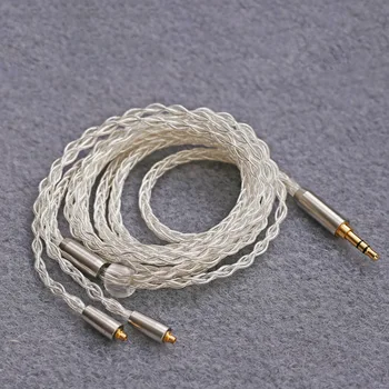 8 delež čistega bakra, srebra oklopljen kabel mmcx se535 kabel diy žične slušalke