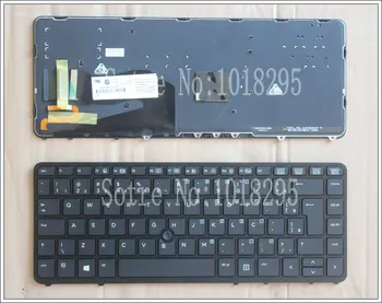 Novo ZA HP NSK-CP2BV 9Z.N9JBV.201 731179-201 736651-201 Brazilija, Črna BR laptop Tipkovnici z okvirjem Backlit