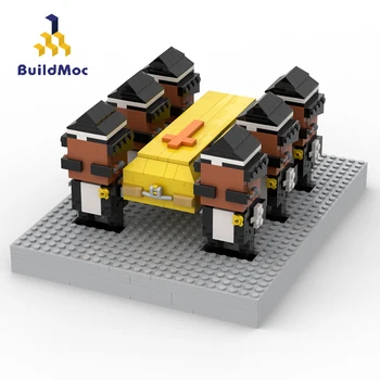 BuildMoc Tehnika Motornih Igrača Akcijska Figura, Črni Človek Prevoz Krste Model Gradniki Ustvarjalca Strokovnjak Številke Opeke Otroci Igrače