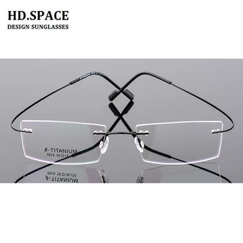 Ultra-lahka, Titanove Zlitine Rimless kratkovidnost očala Kratkovidan Očala na recept očala -1.0 -1.5 -2.0 -2.5 -3.0 -3.5 -4.0