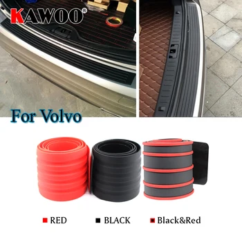KAWOO Za Volvo S60 V60 S80 S40 V40 S60 S80 XC60 C30 C70T5 Gume Zadaj Guard Zaščito Odbijača Trim Kritje Polico Mat Pad Avto Styling