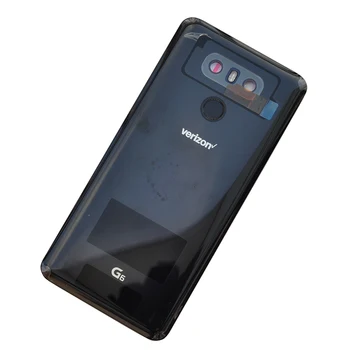 Za LG G6 LS993 US997 VS998 H870 Novo S čitalcem Prstnih Senzor+Objektiv Kamere na Zadnji Ohišje Pokrov Baterije, Ohišje Nazaj Z Različico Znaka