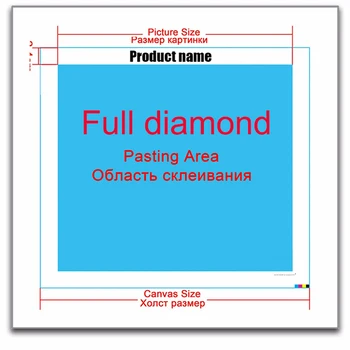 5D DIY Diamond Slikarstvo Celoten Kvadratni/Krog Vaja 