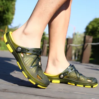 2021 poletje jelly čevlji moški sandali trdne plastike slip-on copate visoke kakovosti sandali moški športni copati moški stanovanj zapatos hombre