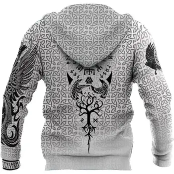 Viking Odin Slog tatoo 3D Tiskanih Hoodie in Majica Harajuku Moda hoodies Unisex Športna Jakna in pulover DW0018