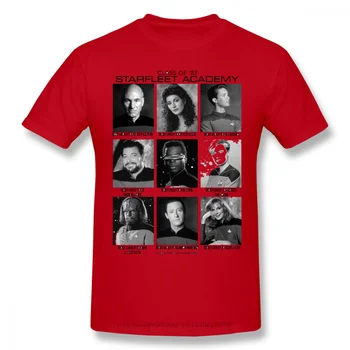 Naslednja Generacija Razreda '87 Starfleet Akademija Homme T-Shirt Star Trek Znanost FictionTV Serije Bombaž Prevelik Kratek Rokav