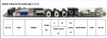 TV+HDMI+VGA+AV+USB+AUDIO, TV LCD gonilnik odbor 15.4