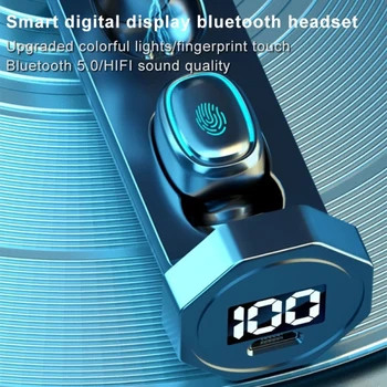 TWS-03 Bluetooth Slušalke 5.0 Brezžično Smart-Touch Mini Stereo Zvok Šport Slušalke z Mikrofonom Čepkov Glasbe, Gaming Slušalke