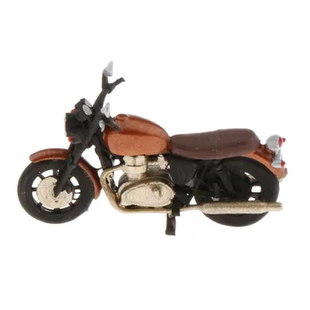 1/64 Mini Retro Motocikli Model Street Scene Pesek Namizni Pribor