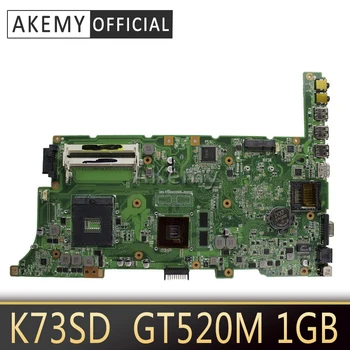 Akemy K73SD prenosni računalnik z Matično ploščo Za ASUS k73sv k73sj k73sm X73S A73S K73SD Mainboard ok GT520M 1GB