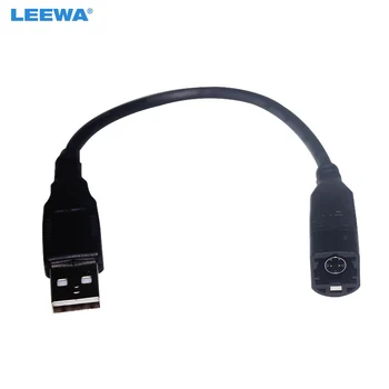 LEEWA 10PCS avtoradio USB Prenos 4Pin Menjalec Adapterja za Volkswagen BORA Sagitar Magotan Touran Octavia Fabia USB Kabel