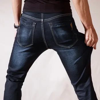 Poletje Nov Odsek Bombaž Dihanje In Udobno Jeans, Moda za Priložnostne Moške Lahke Hlače na Debelo